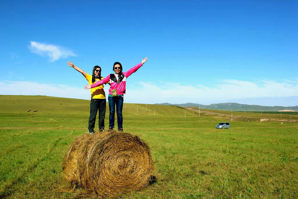 呼倫貝爾草原篝火