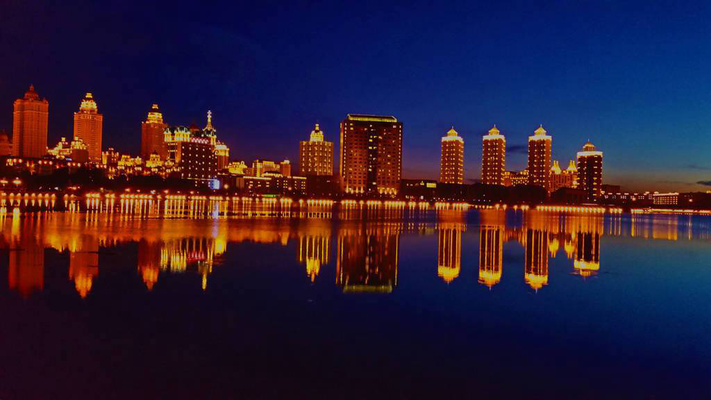 滿(mǎn)洲里夜景色