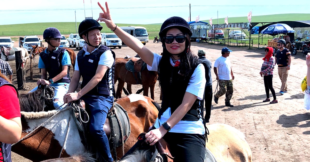 呼倫貝爾大草原騎馬
